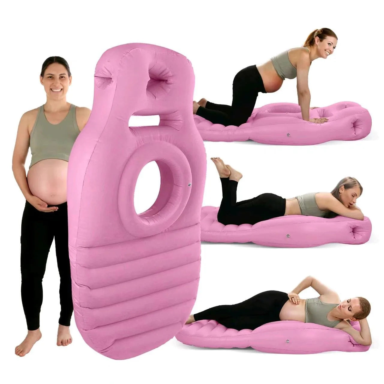 Matelas gonflable pour grossesse, tapis de yoga, oreiller de corps, oreiller de grossesse pour dormir, oreiller de corps
