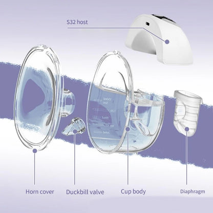 Accessoires pour tire-lait portables : brides en silicone de 27 mm/24 mm, valve de protection mammaire, diaphragme, gobelet de collecte pour S32/S39