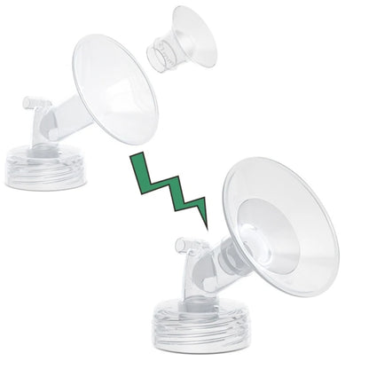 Adaptateur de bride mammaire en silicone efficace, convertisseur de corne mammaire pratique et durable pour une expression de lait améliorée A2UB