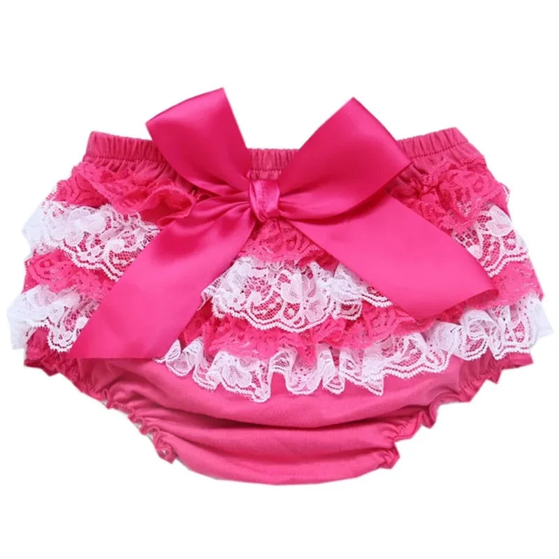 Culotte à volants pour tout-petits, sous-vêtements pour filles, slips pour bébés, tissu en coton, dentelle, couvre-couche papillon, pantalon à volants pour bébé, culotte