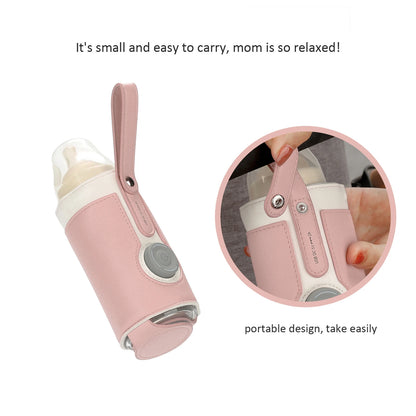 Chauffe-biberon portable à 3 niveaux de température constante pour l'allaitement, la nuit, l'utilisation quotidienne et les voyages