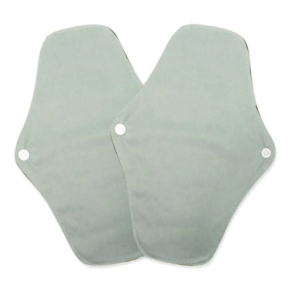 Lot de 2 serviettes hygiéniques en tissu de bambou réutilisables et lavables pour femmes, pour l'allaitement post-partum