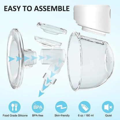 Tire-lait électrique mains libres XIMYRA S12, extracteur de lait maternel, tire-lait portable, tire-lait sans fil portable