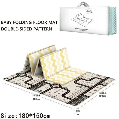 Activities mat for baby Outdoor Camping Mat Foldable Play Mat Double-Sided Cartoon Pattern Waterproof Carpet Easy to Carry