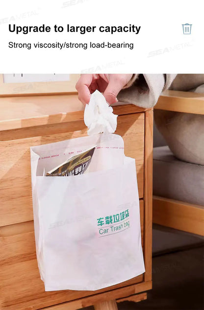 Baby Diaper Storage Bag Interior Car Seat Back Diaper Waste Organizer Kids Tissue Rubblish Storage Bag Protable Auto Waste Bags