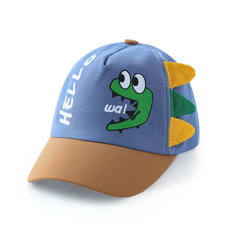 Cute Dinosaur Baby Bucket Hat Summer Newborn Baseball Cap Outdoor Beach Kids Baby Boy Girl Cartoon Bear Sun Hats Bonnets