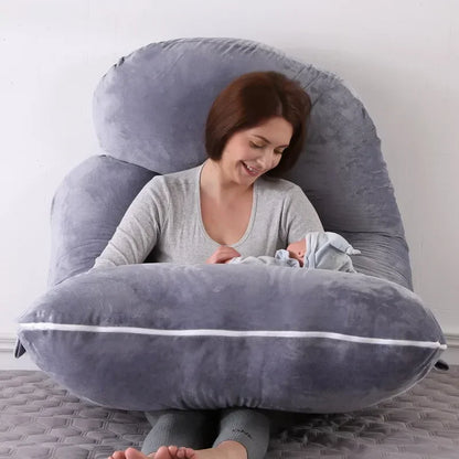 3kg 6.6lb J Pregnancy Pillow for Pregnant Women Sleep Nursing Maternity Full Body Support for Back Belly Hip Leg Removable Cover