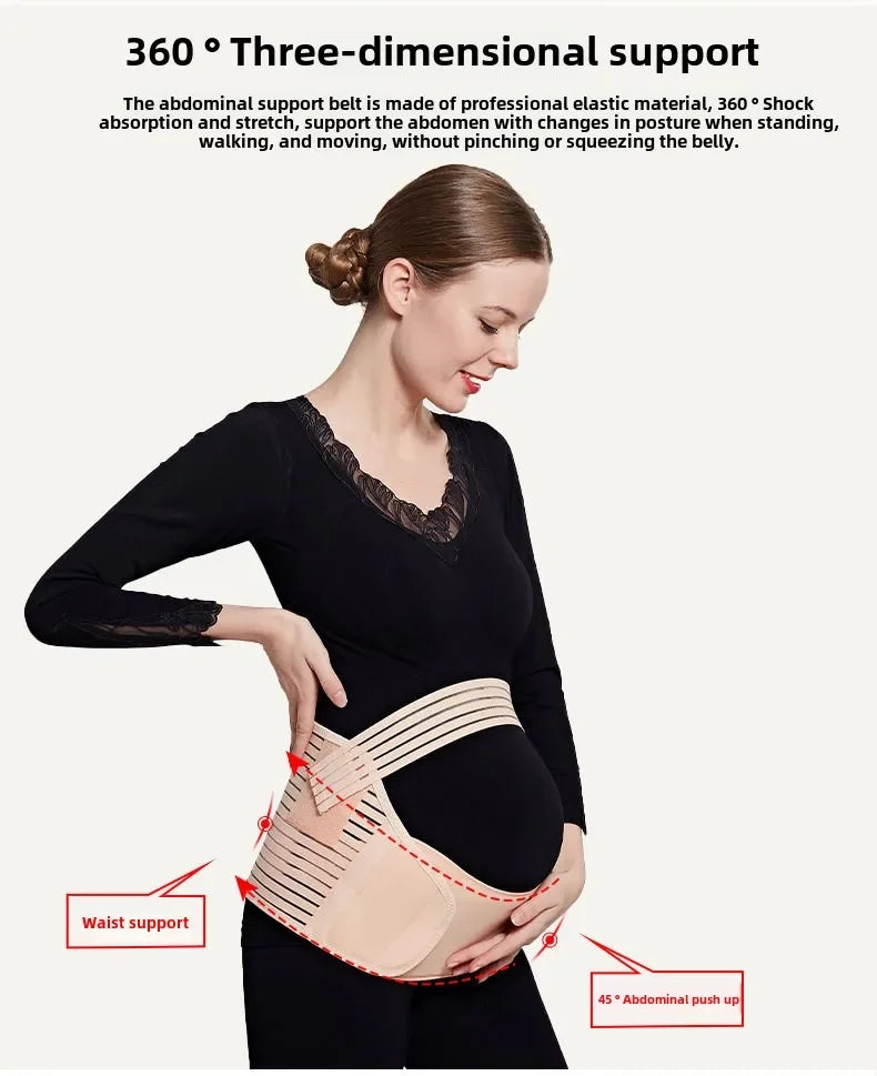Ceinture de maternité 3 en 1, bande de soutien pour la grossesse avec bande ventrale pour soulager la douleur et la récupération post-partum, ceinture réglable