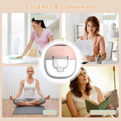 Tire-lait portable, écran intelligent, conception anti-fuite, mains libres, double, électrique, portable, avec 3 modes, 12 niveaux, avec bride de 24 mm