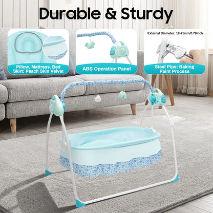 [Automatic Baby Swing] 1 Automatic Baby Swing with Music & Mosquito Net - for Infants