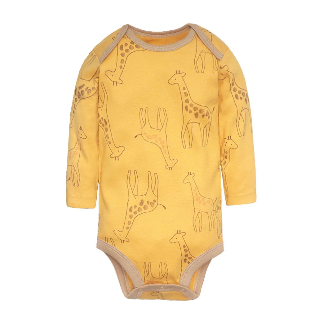 Body à manches longues pour nouveau-né, 1 à 3 pièces, 100 % coton, doux, à la mode, idéal pour une fête prénatale.
