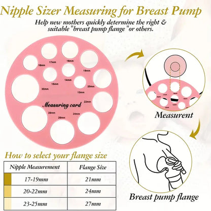 Règle de mesure de tétine double face en silicone, outil efficace pour tire-lait, accessoires pour nouveau-né