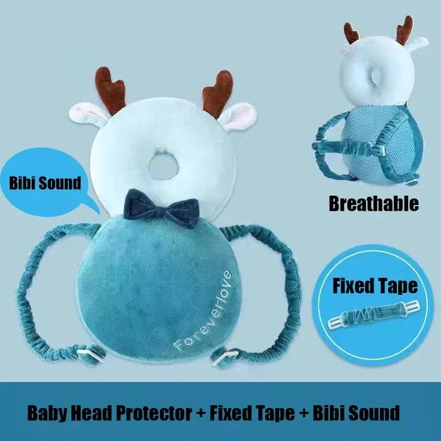 Coussin de protection pour la tête et le dos pour bébé, coussin de protection pour apprendre à marcher, couvre-chef pour prévenir les blessures, coussin de sécurité pour prévenir les chutes, dessin animé, abeille, oreillers pour enfants