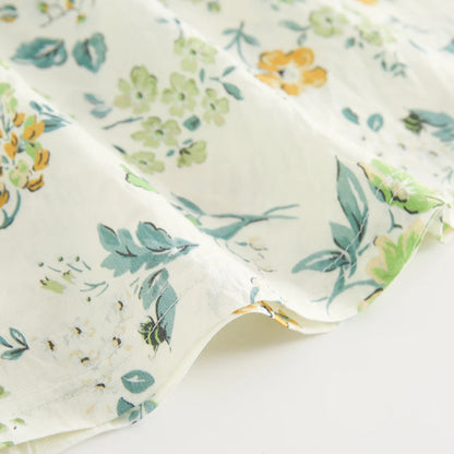 Robe d'été à manches courtes en coton pour petites filles, tenue de vacances, Sanlutoz Notely