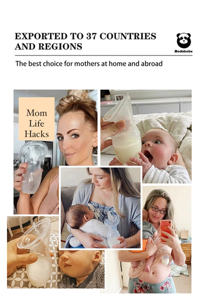 Modabebe Maternal Milk Collector Food Grade Silicone Manual Breast Silicone Pumps Breast Milk Savers