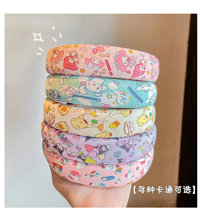 Sanliou Children's Cute Kuromi Headbands for Girls, Anti slip Headbands for Girls, bangs, Hair Breakers Artifactgift