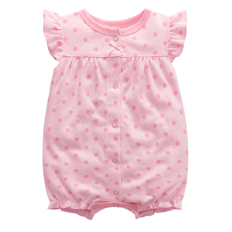 Body d'été pour nouveau-né, barboteuse pour garçons et filles, vêtements 100 % coton pur, body doux à manches courtes pour tout-petits