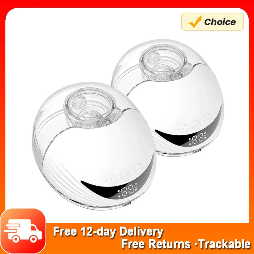 Tire-lait électrique portable mains libres MY-375, léger, avec écran LED, 4 modes et 12 niveaux