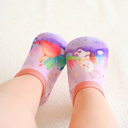 Chaussures d'eau pour bébé, motif animal de dessin animé coloré, pour piscine, plage, enfants, natation, surf, sport, baskets, chaussettes antidérapantes pour intérieur et extérieur