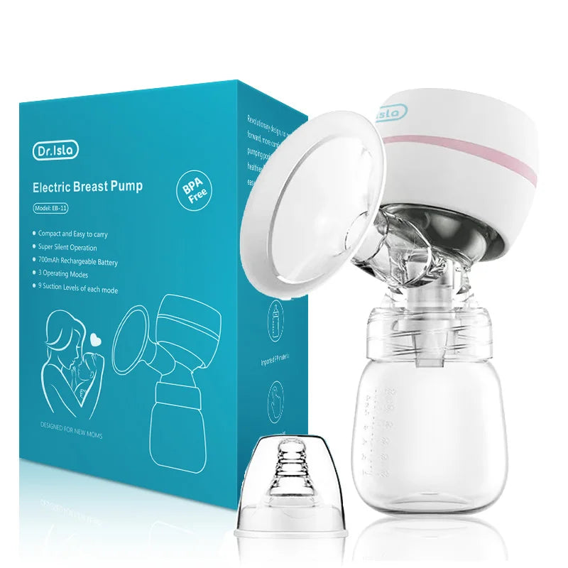 Tire-lait électrique automatique, rechargeable par USB, portable, silencieux, puissant, sans BPA