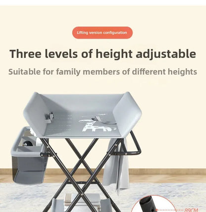 Multi-functional Baby Care Table, Newborn Baby Touch Table, Baby Diaper Changing Portable, Foldable Washable Bath Stand
