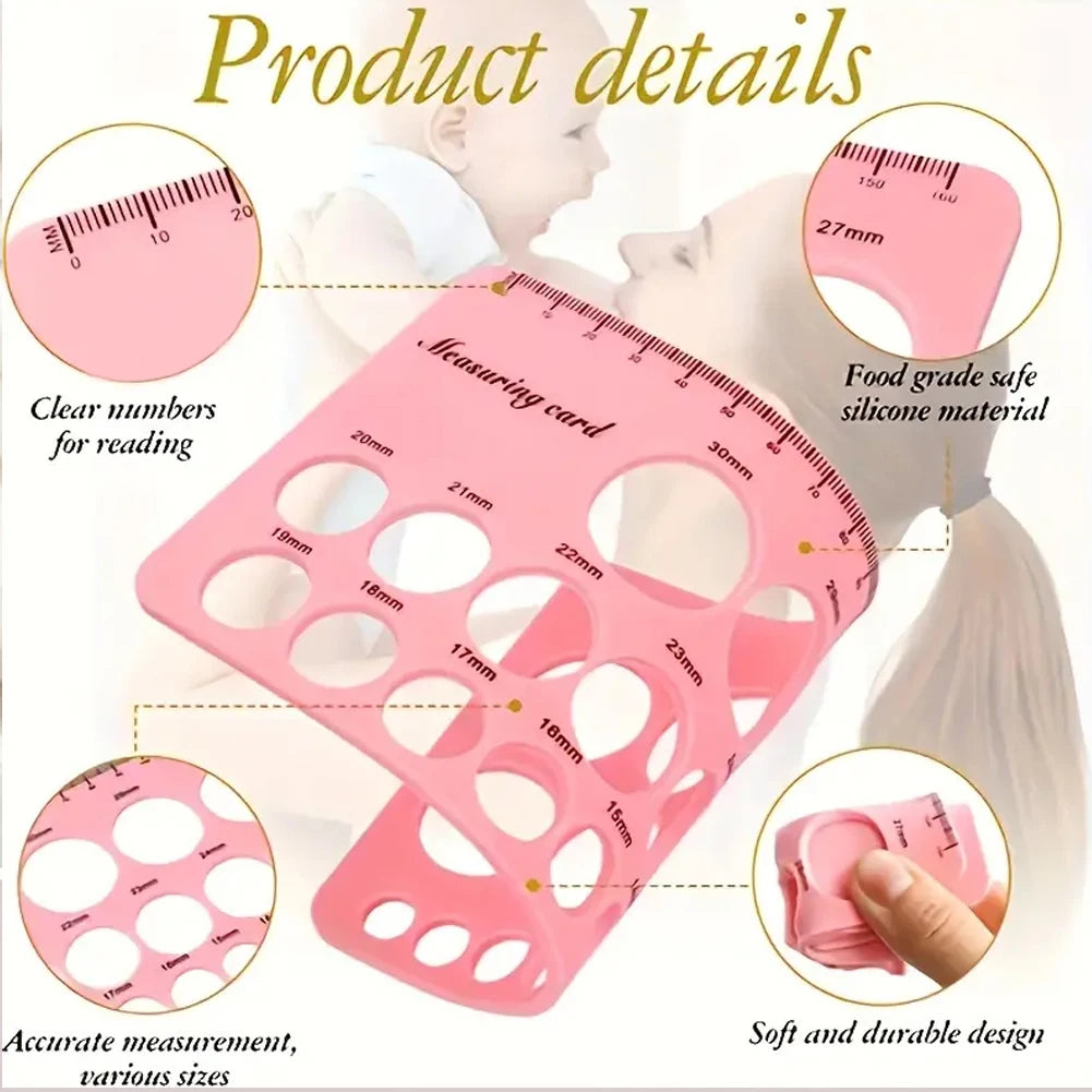 Règle de mesure de tétine double face en silicone, outil efficace pour tire-lait, accessoires pour nouveau-né