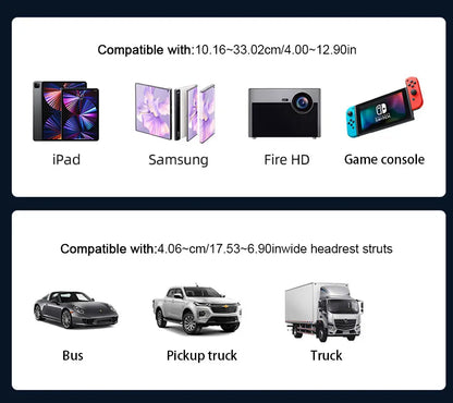 Kids Rear Seat Ipad Holder Car Seat Back Storage Hook for Phone Ipad Support Travel Child Baby Watching Cartoon Headrest Bracket