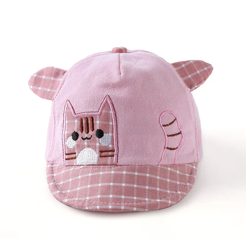Cute Dinosaur Baby Bucket Hat Summer Newborn Baseball Cap Outdoor Beach Kids Baby Boy Girl Cartoon Bear Sun Hats Bonnets