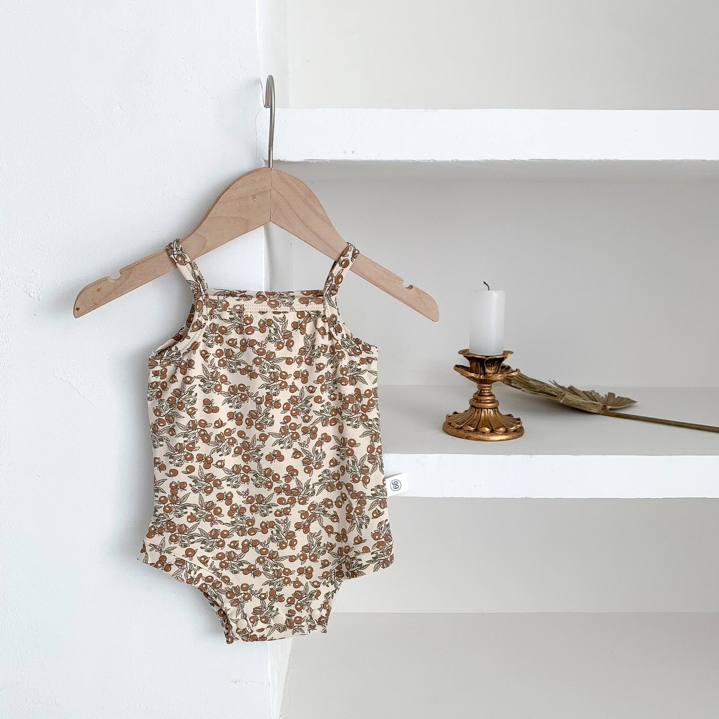 1688 Ins Style Été Bébé Coton Barboteuse Filles Sans Manches Motif Fruits Bonne Élasticité 0-2 Ans Combinaison Vente Chaude