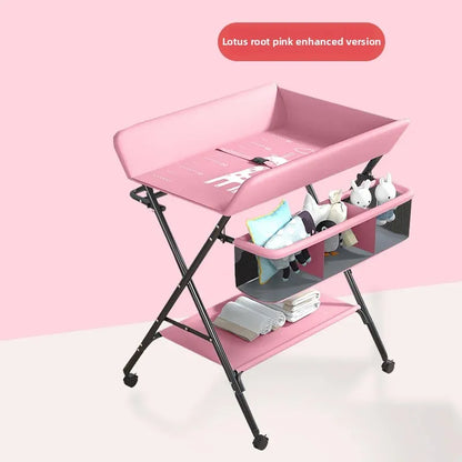 Multi-functional Baby Care Table, Newborn Baby Touch Table, Baby Diaper Changing Portable, Foldable Washable Bath Stand