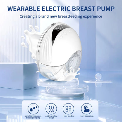 Tire-lait électrique portable mains libres MY-375, léger, avec écran LED, 4 modes et 12 niveaux