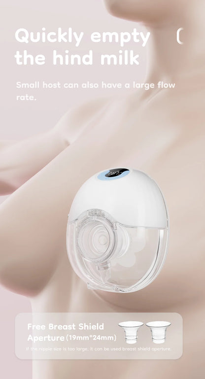 1PCS Wearable Electric Breast Pump 4Modes & 36Levels Comfort Milk Collector Portable Electric Breast Pump BPA FREE 210Ml
