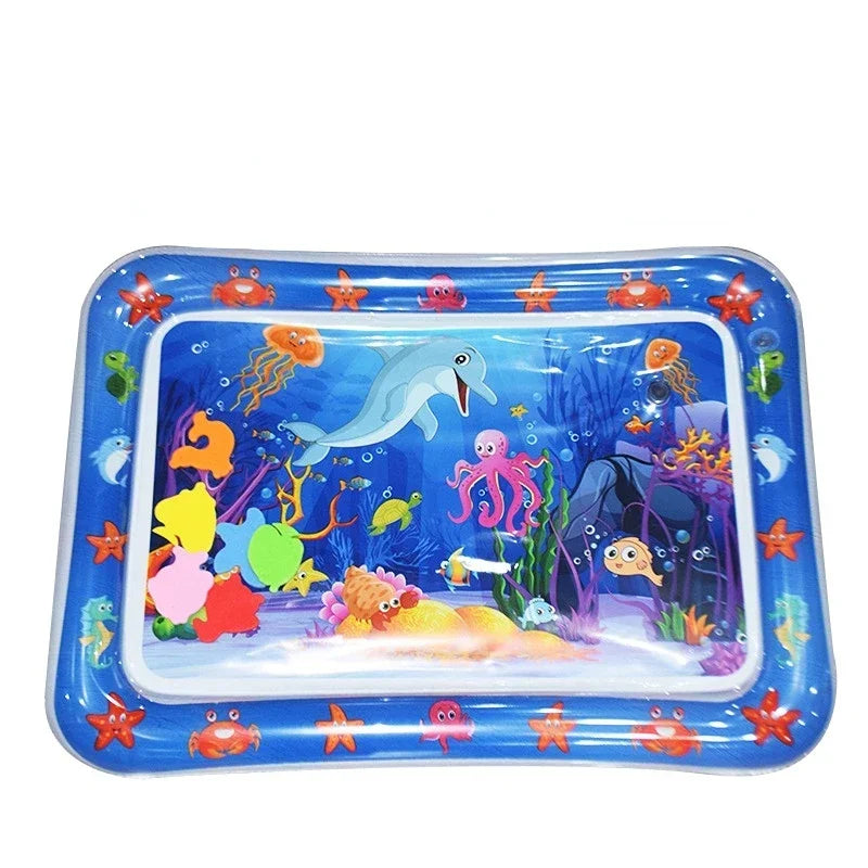 Inflatable Tummy Time Mat Premium Baby Play Mat Inflatable Water Cushion Interactive Baby Gym Baby Toys for Sensory Development