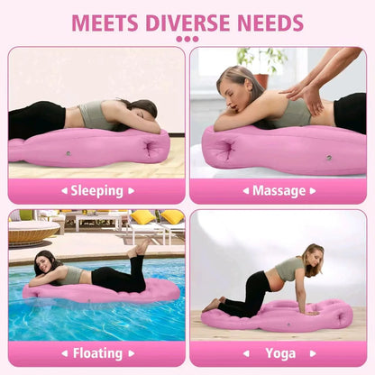 Matelas gonflable pour grossesse, tapis de yoga, oreiller de corps, oreiller de grossesse pour dormir, oreiller de corps