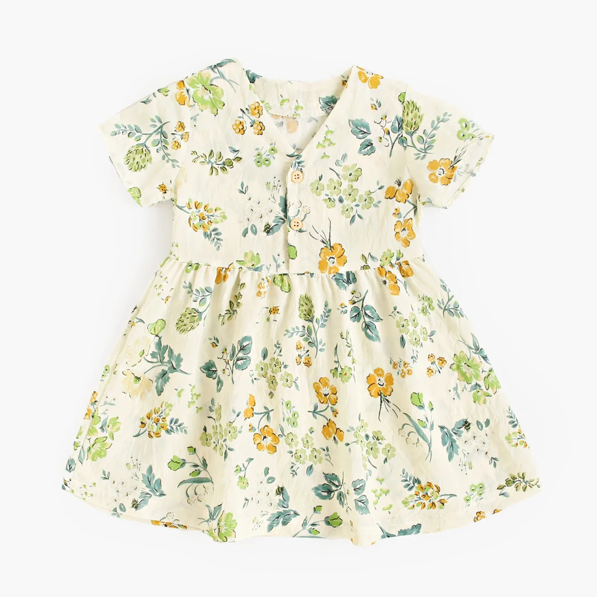 Robe d'été à manches courtes en coton pour petites filles, tenue de vacances, Sanlutoz Notely