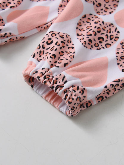 Ensemble 3 pièces pour bébé fille, barboteuse à manches longues avec lettres, pantalon et bandeau