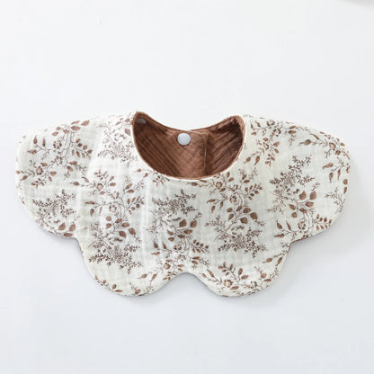 New 6 Layers Cotton Two-sided Usable Baby Feeding Drool Bib Cute Infants Saliva Towel Burp Cloth For Newborn Toddler Kids Bibs