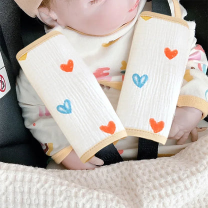 Baby Safety Belt Accessories Soft Cushion Shoulder Strap Cover Baby Waist Stool Drooling Bib Baby Strap Bib