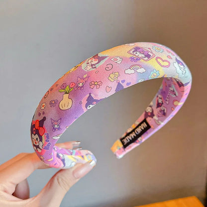 Sanliou Children's Cute Kuromi Headbands for Girls, Anti slip Headbands for Girls, bangs, Hair Breakers Artifactgift