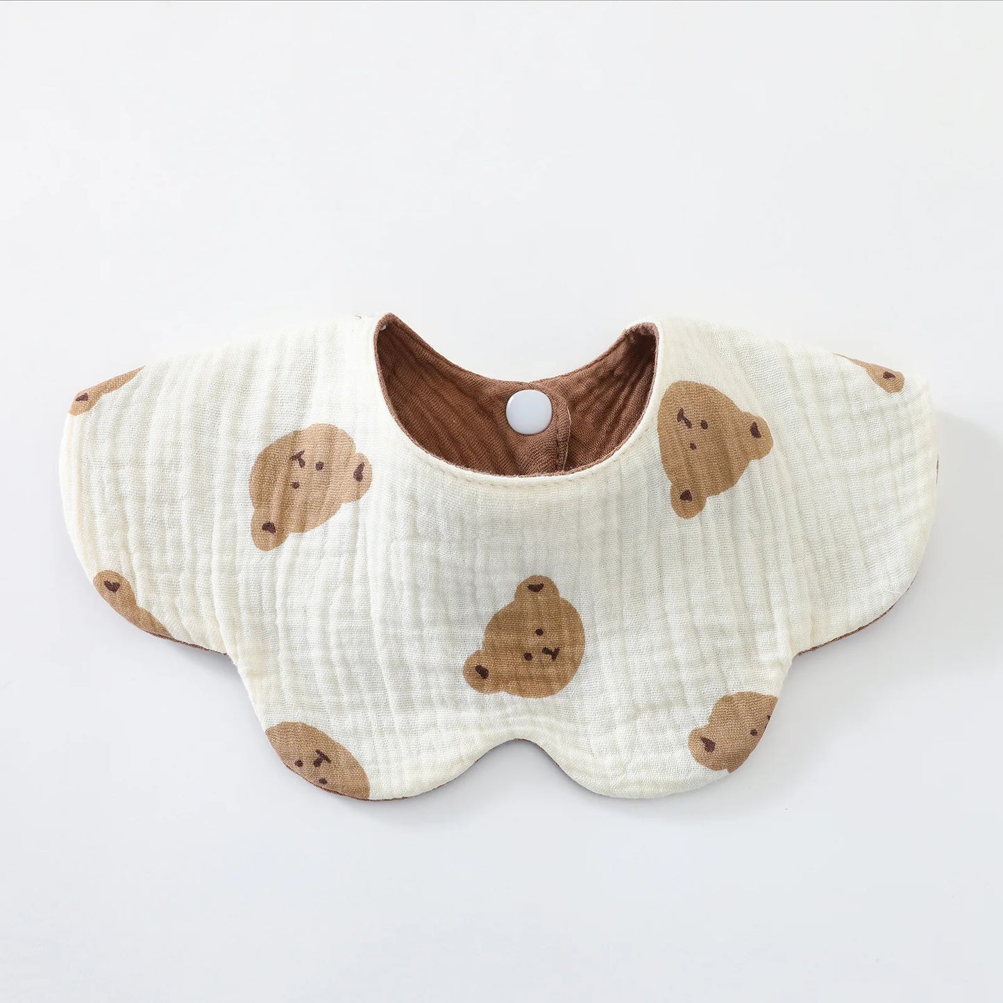 New 6 Layers Cotton Two-sided Usable Baby Feeding Drool Bib Cute Infants Saliva Towel Burp Cloth For Newborn Toddler Kids Bibs