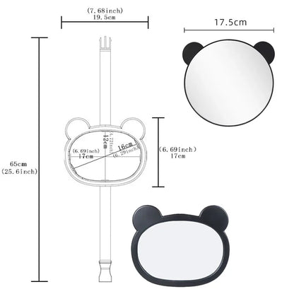 Universal Baby Car Mirror Safe Car Seat Mirror Rear Facing Seat Mirror Adjustable Wide Clear View Shatterproof Car Kids Monitor