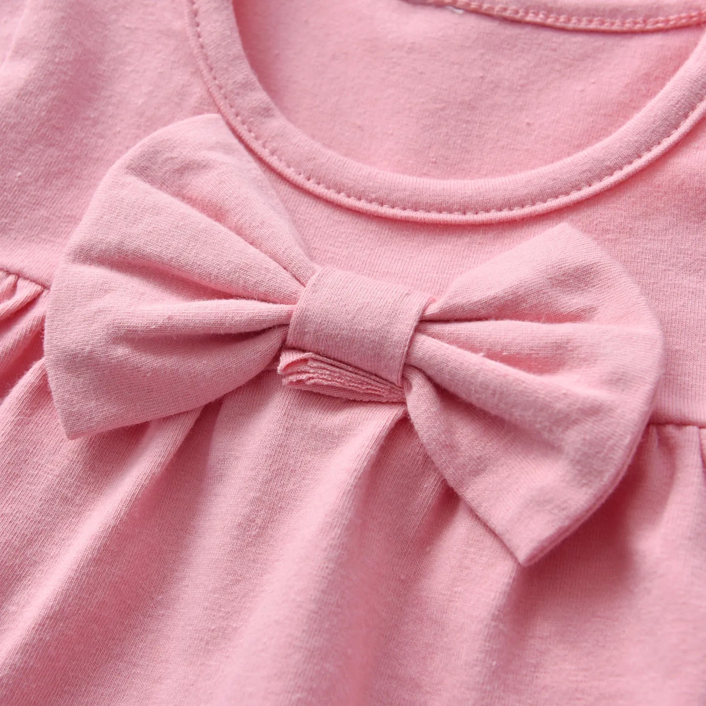 Ensemble de vêtements printemps-automne pour nouveau-né fille à manches longues pour 0 à 4 ans, joli haut à manches longues avec nœud et pantalon, tenues pour tout-petits
