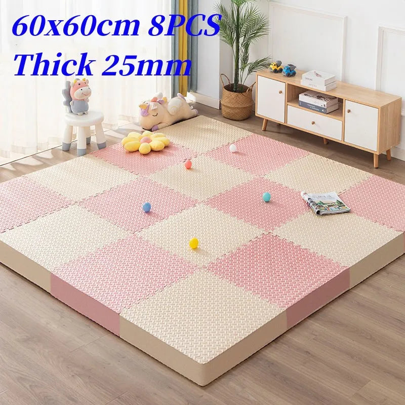 60x60cm Tatame Baby Play Mat Activities Mat for Baby Play Mat 8PCS Baby Game Mat Puzzle Mat Play Mats Baby Mat Baby's Floor Mat