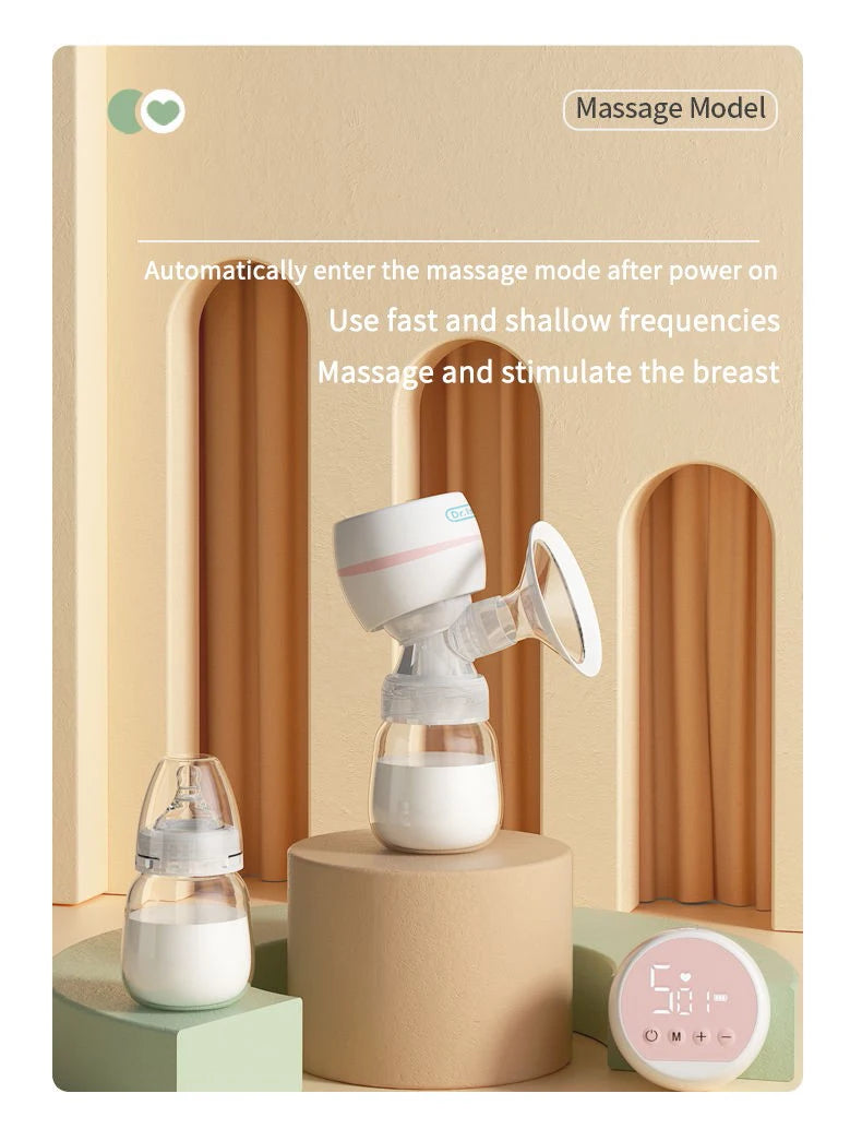 Tire-lait électrique automatique, rechargeable par USB, portable, silencieux, puissant, sans BPA
