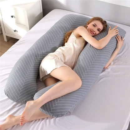 Coussin de grossesse PANGDUBE 130 x 70 cm, coussin de taille pour femmes enceintes, coussin d'allaitement pour femmes