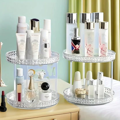 Safety Seat Adhesion Storage and Stora Desktop Cosmetics Storage Rack Transparent Rotating Storage Rack Multi-Layer Storage Rack