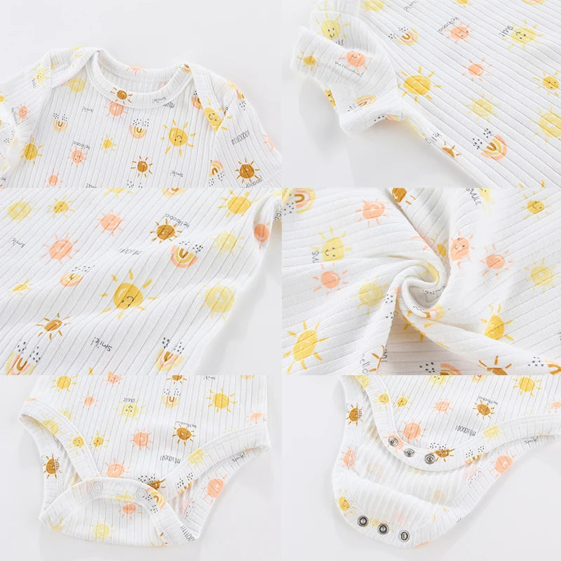 Body côtelé en coton pour nouveau-né, vêtements pour bébé garçon et fille de 0 à 12 mois