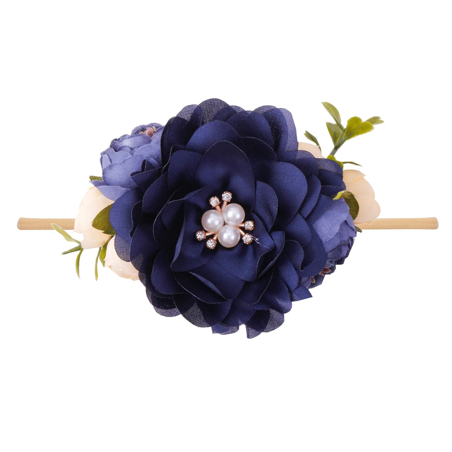 Baby Princess Flower Headband Girl's Floral Head Band Girl Flower Fontanelle Hair Dressing Headbands with big flower for party
