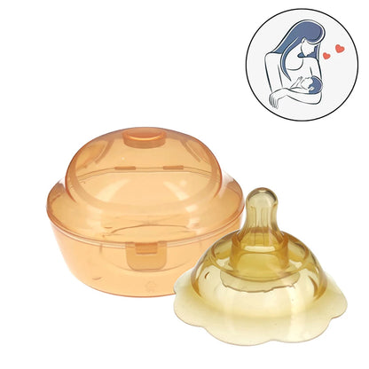 1 protège-tétons en silicone pour allaiter, protège-tétons portable anti-débordement
