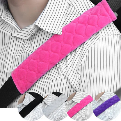 Universal Car Seat Belt Cover Adjustable Plush Car Safety Belt Cover Shoulder Pad for Kids Child Adults Car Interior Accessories